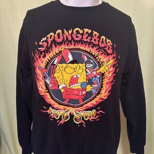 SpongeBob SquarePants Band Geeks Epic Fiery Portrait Sweater Small Crewneck 2022